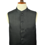 PLAN BLACK EMBROIDERED WAISTCOAT